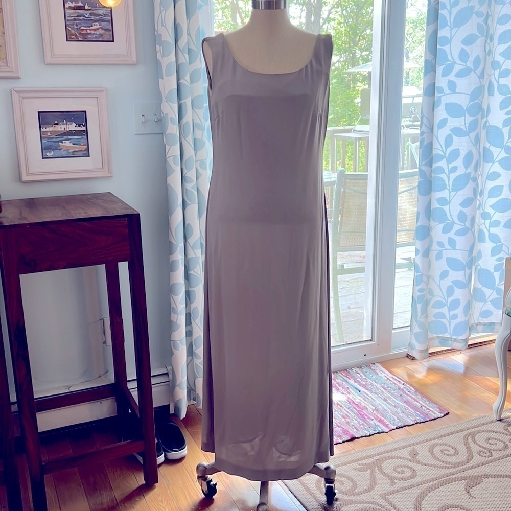 Max Mara Gerona Sleeveless Maxi Dress Gown Size 12 NWT
